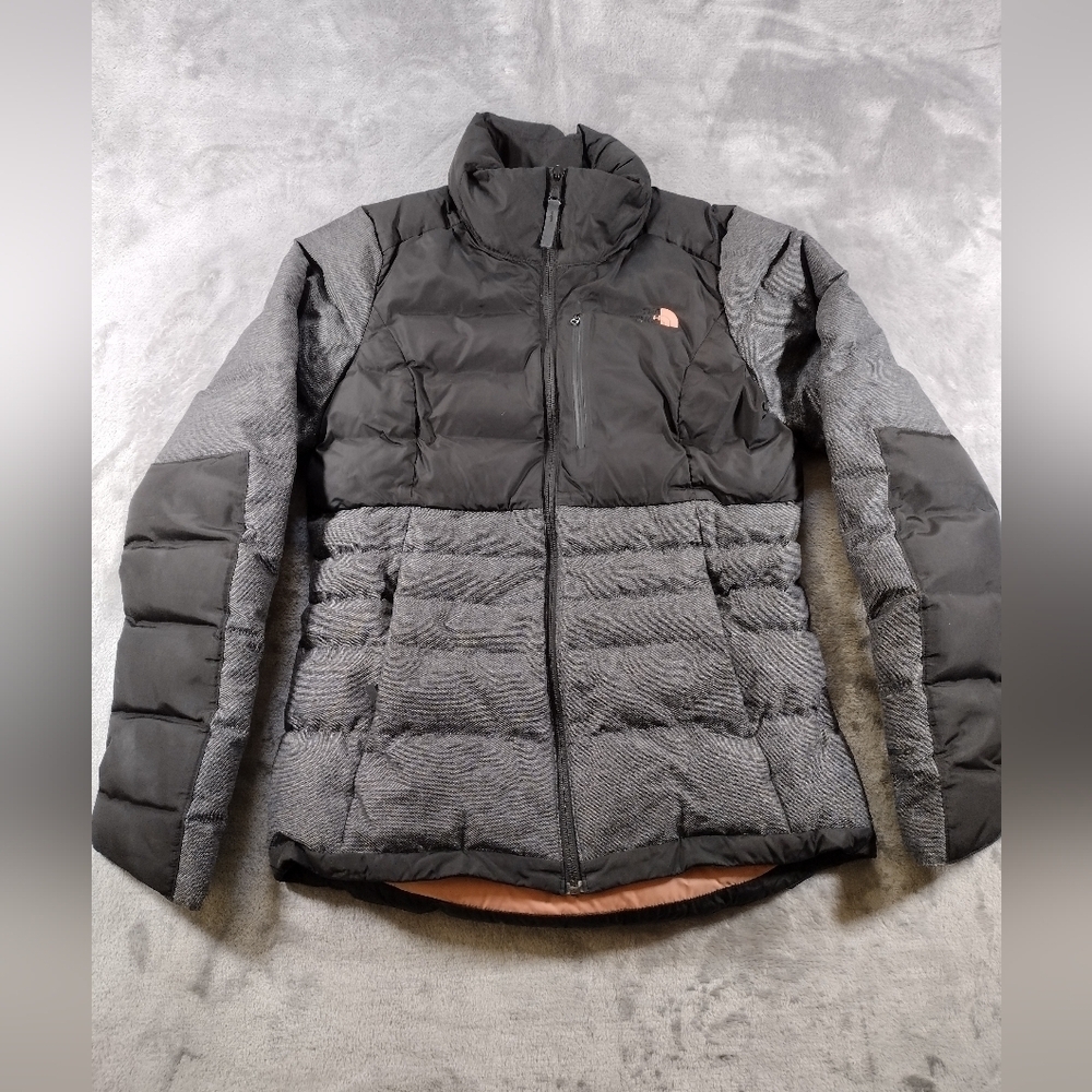 North Face Coat Womens Size S Blk,grey,rose Pink 550 Down Denali Puffer Jacket